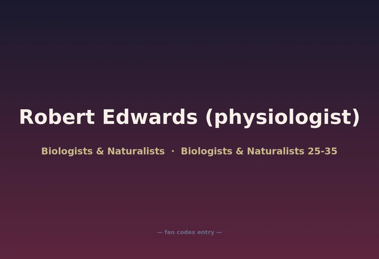 Robert Edwards (physiologist)